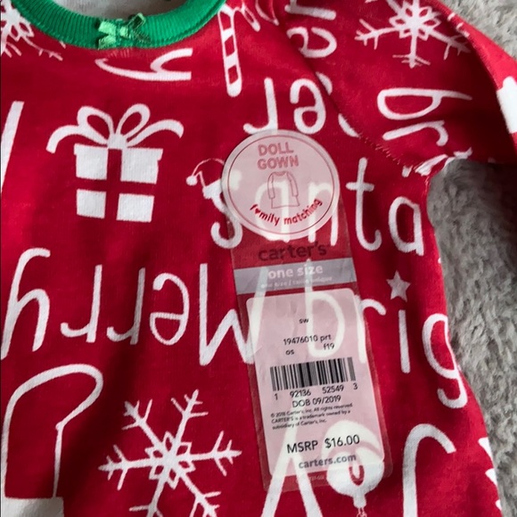 Carter’s Christmas Doll Gown - Picture 4 of 4